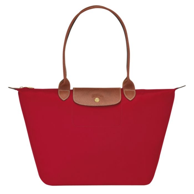 Red Longchamp Le Pliage Original L Women\'s Shoulder Bags | US-4103CWL