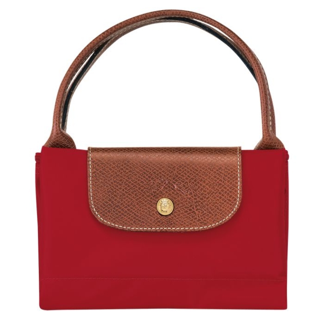 Red Longchamp Le Pliage Original M Women's Top-handle Bags | US-3648CFD