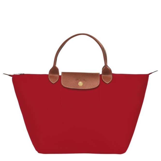 Red Longchamp Le Pliage Original M Women\'s Top-handle Bags | US-3648CFD