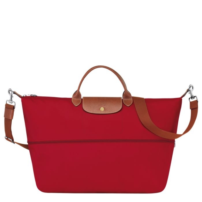 Red Longchamp Le Pliage Women's Travel Bags | US-3649IZC