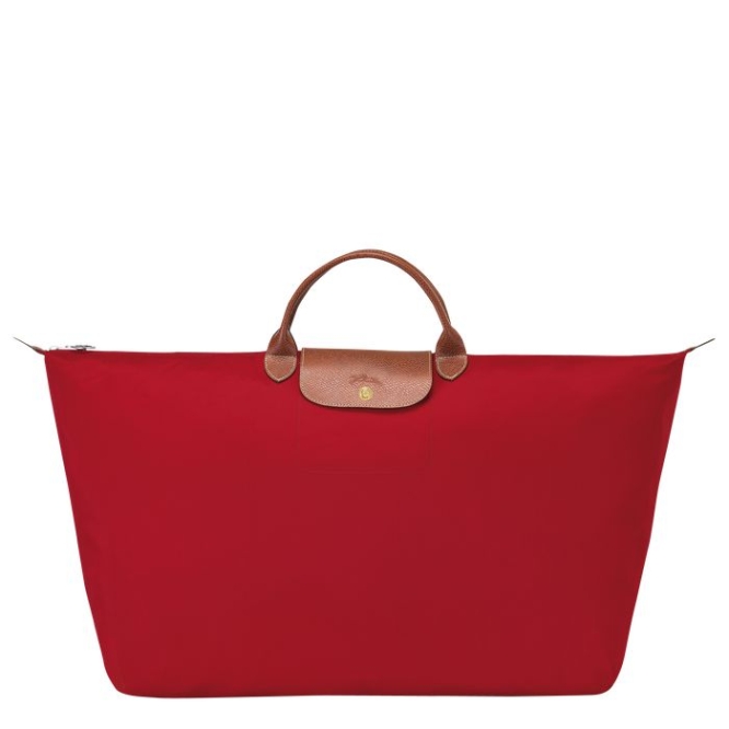 Red Longchamp Le Pliage XL Men\'s Travel Bags | US-6021NJE