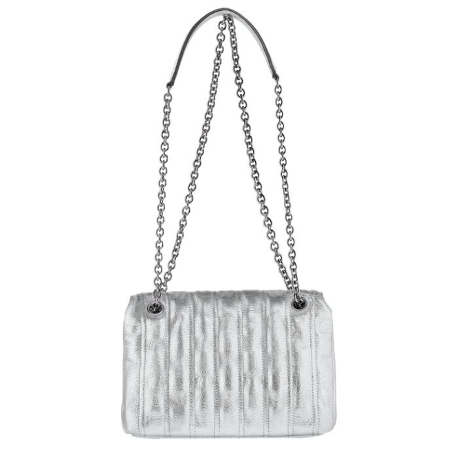 Silver Longchamp Brioche Métal S Women's Crossbody Bags | US-8476LAW