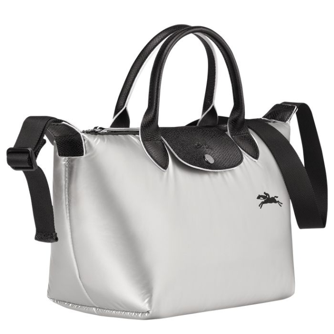 Silver Longchamp Le Pliage Alpin S Women's Top-handle Bags | US-2645ABW