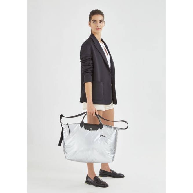 Silver Longchamp Le Pliage Alpin Women's Travel Bags | US-2954TGI