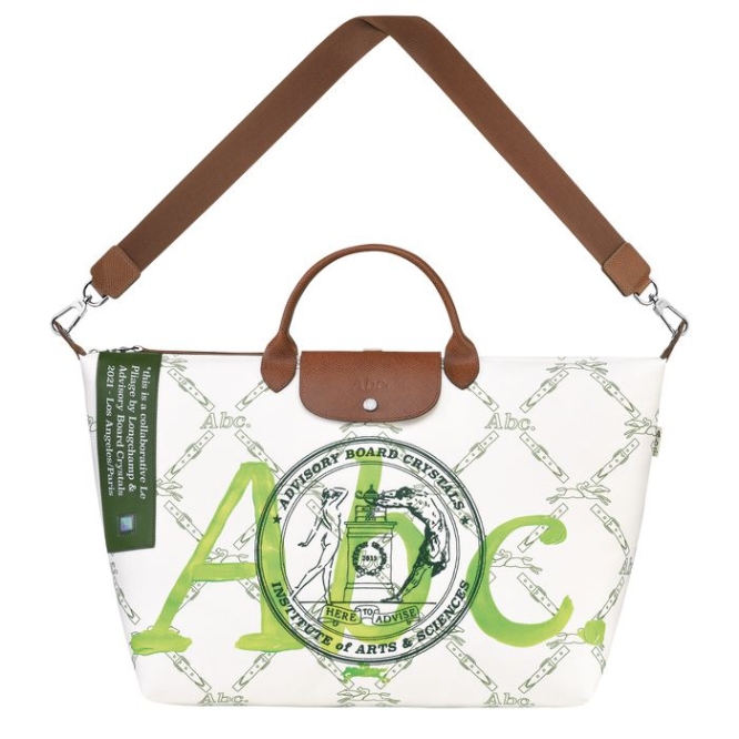 White Green Longchamp X Abc Highart For Hs Women\'s Travel Bags | US-8415HCU