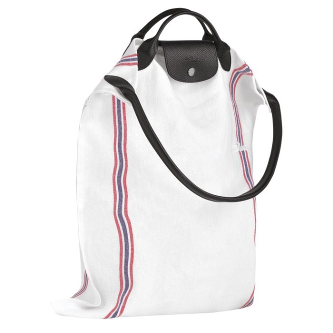 White Longchamp Le Pliage Torchon XL Women's Top-handle Bags | US-8602SQW