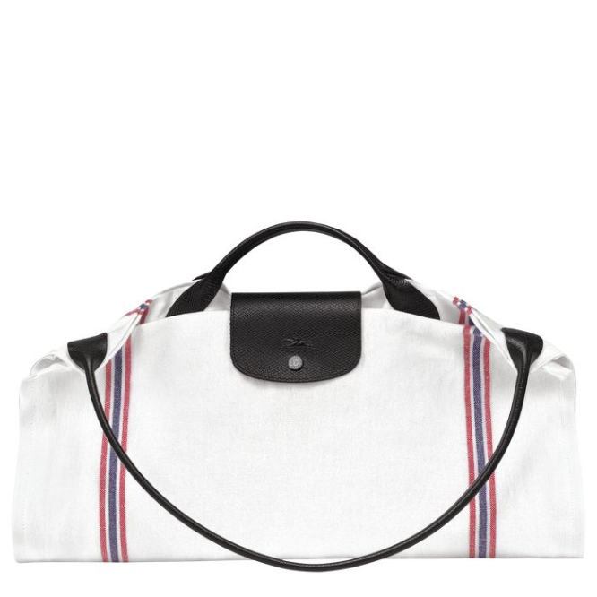 White Longchamp Le Pliage Torchon XL Women's Top-handle Bags | US-8602SQW