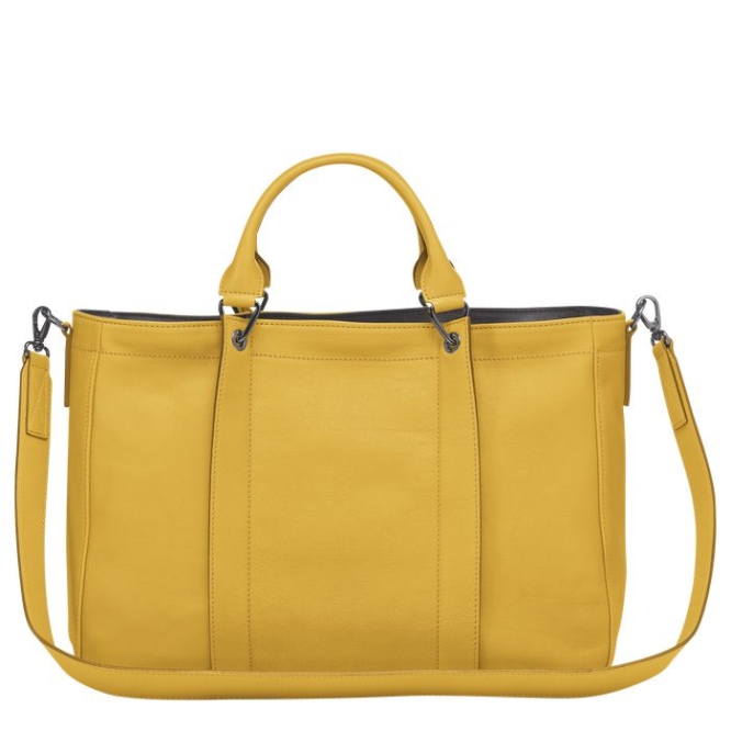 Yellow Longchamp 3D M Women's Top-handle Bags | US-2705QRO