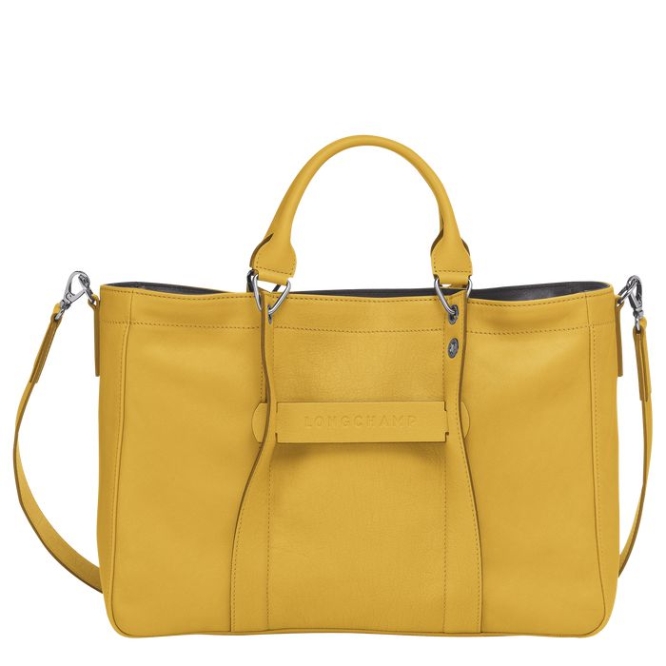 Yellow Longchamp 3D M Women\'s Top-handle Bags | US-2705QRO