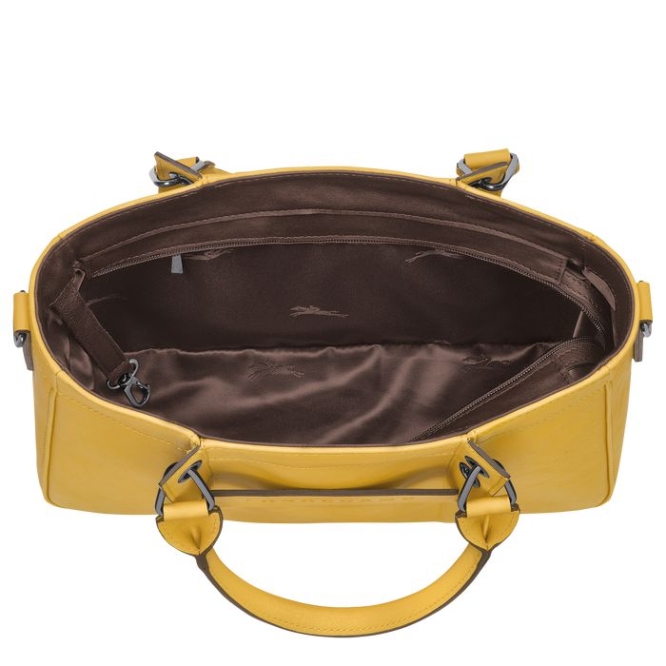 Yellow Longchamp 3D S Women's Top-handle Bags | US-5237DAV