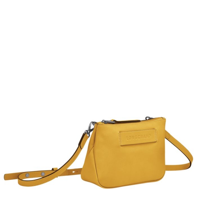 Yellow Longchamp 3D Women's Crossbody Bags | US-2538LAR