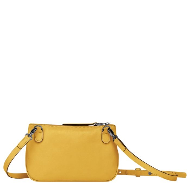 Yellow Longchamp 3D Women's Crossbody Bags | US-2538LAR