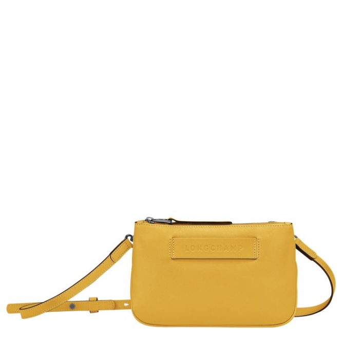 Yellow Longchamp 3D Women\'s Crossbody Bags | US-2538LAR