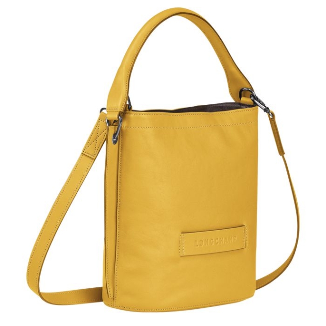 Yellow Longchamp 3D Women's Crossbody Bags | US-4813YKL