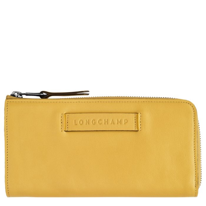 Yellow Longchamp 3D Women\'s Wallets | US-5624OZK