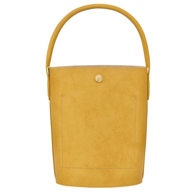 Yellow Longchamp Cuir De Russie Women's Top-handle Bags | US-9275NWK