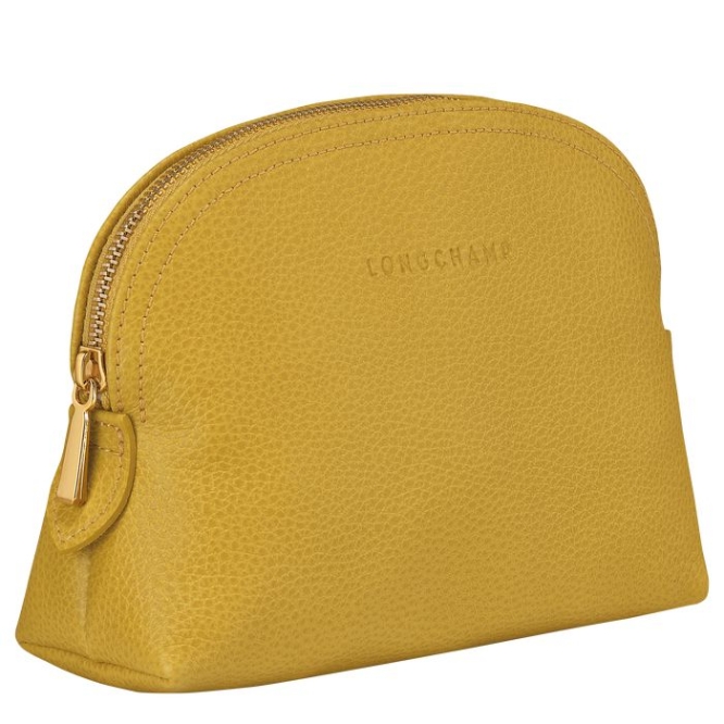 Yellow Longchamp Le Foulonné Men's Pouches & Cases | US-7583UQP