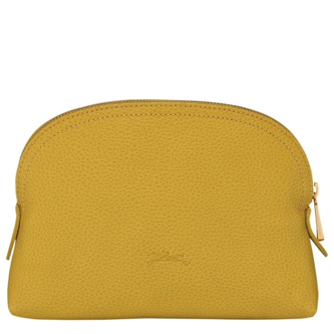 Yellow Longchamp Le Foulonné Men's Pouches & Cases | US-7583UQP