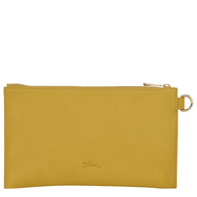 Yellow Longchamp Le Foulonné Men's Pouches & Cases | US-7938WST