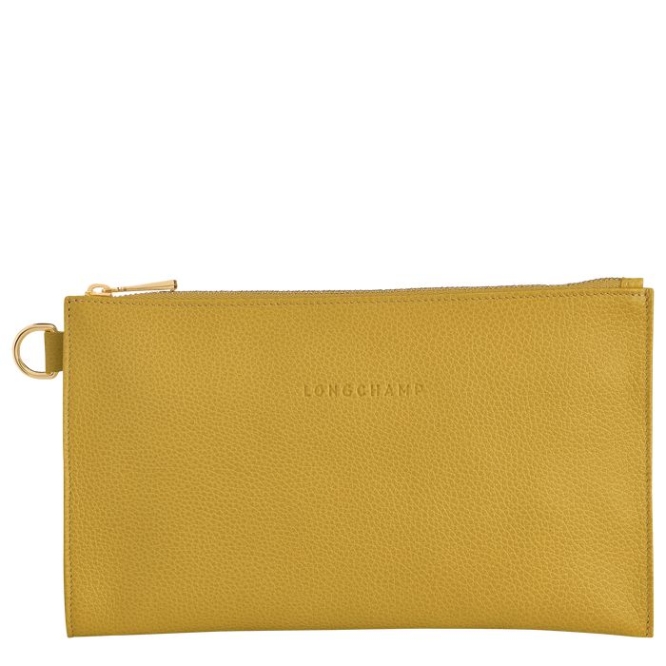 Yellow Longchamp Le Foulonné Men\'s Pouches & Cases | US-7938WST