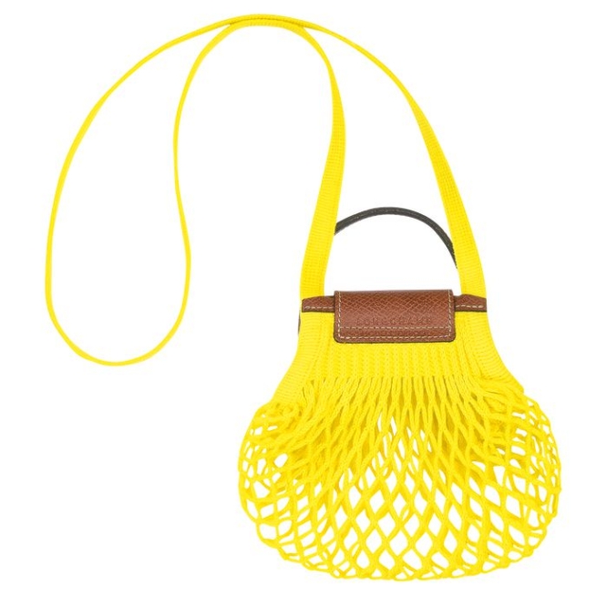 Yellow Longchamp Le Pliage Filet XS Women's Crossbody Bags | US-1659DBC