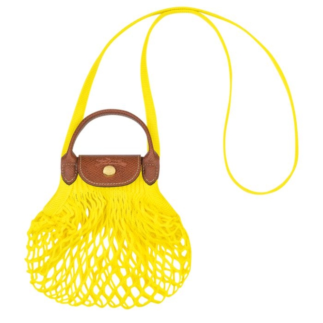 Yellow Longchamp Le Pliage Filet XS Women\'s Crossbody Bags | US-1659DBC