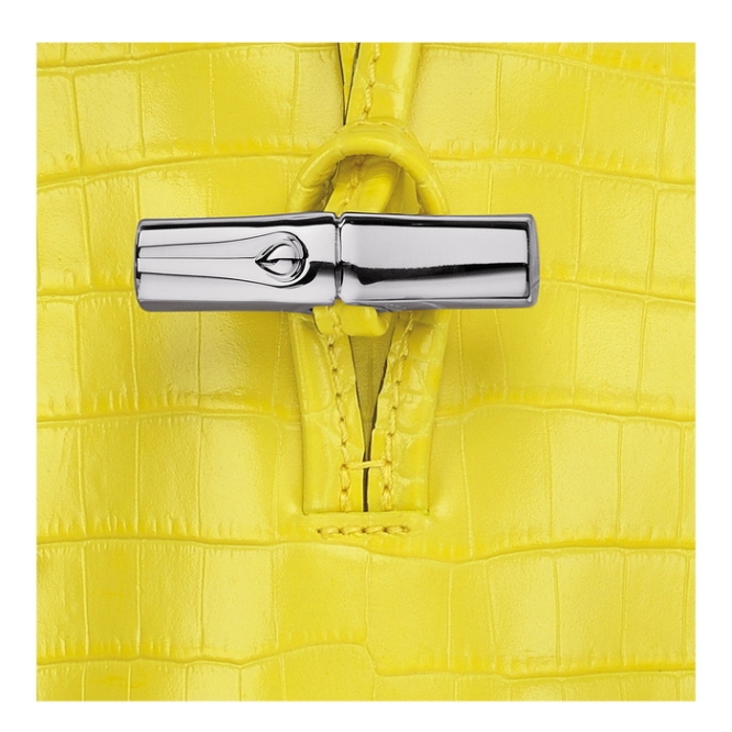Yellow Longchamp Roseau Croco Women's Phone Cases | US-8741YPA