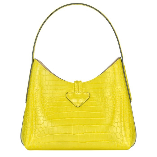 Yellow Longchamp Roseau XS Women's Shoulder Bags | US-9342ZOR