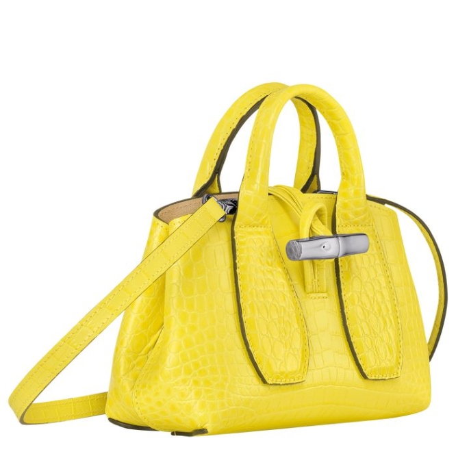 Yellow Longchamp Roseau XS Women's Top-handle Bags | US-9783VQE