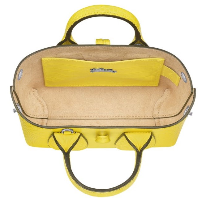 Yellow Longchamp Roseau XS Women's Top-handle Bags | US-9783VQE