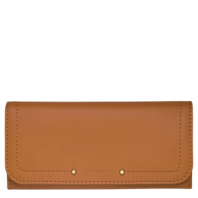 Beige Longchamp Cavalcade Women's Wallets | US-9426XJR