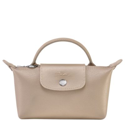 Beige Longchamp Le Pliage City Women's Pouches & Cases | US-7132QMV