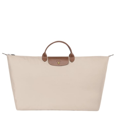 Beige Longchamp Le Pliage XL Women's Travel Bags | US-0596OJR