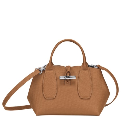 Beige Longchamp Roseau S Women's Top-handle Bags | US-1576DFM