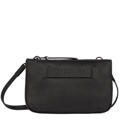 Black Longchamp 3D Women's Crossbody Bags | US-0346OHJ