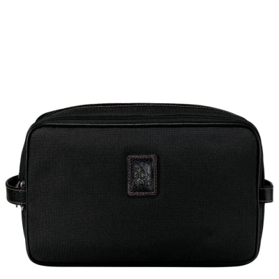 Black Longchamp Boxford Men's Toiletry Bags | US-4683FAW