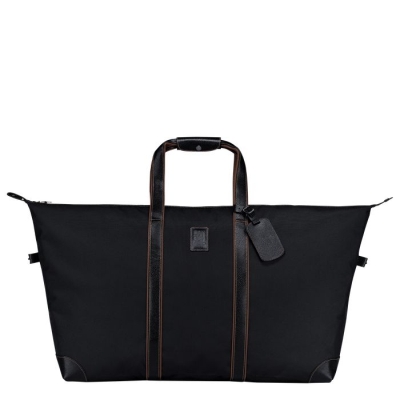 Black Longchamp Boxford Women's Travel Bags | US-1387UQS