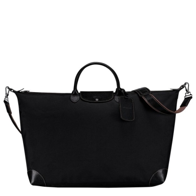 Black Longchamp Boxford XL Women's Travel Bags | US-7915MLT