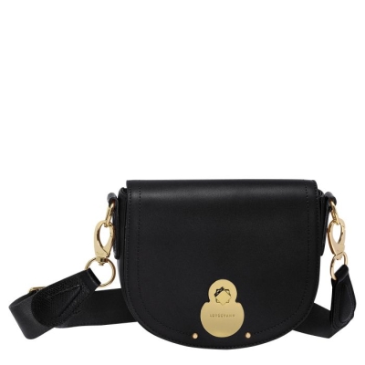 Black Longchamp Cavalcade S Women's Crossbody Bags | US-1543MWJ