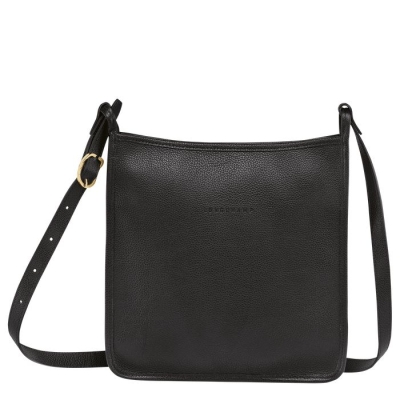 Black Longchamp Le Foulonné L Women's Crossbody Bags | US-3257VLW