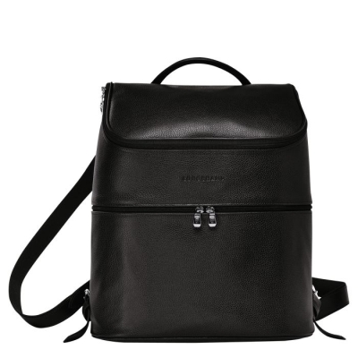 Black Longchamp Le Foulonné Women's Backpacks | US-6028BUL