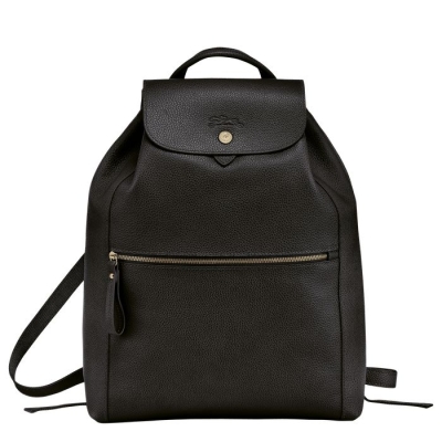 Black Longchamp Le Foulonné Women's Backpacks | US-8701PFI