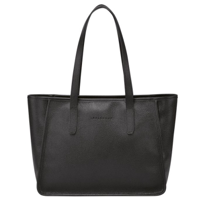 Black Longchamp Le Foulonné Women's Shoulder Bags | US-4258SGK