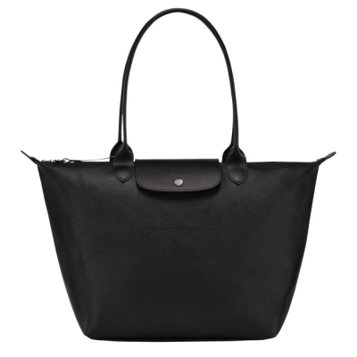 Black Longchamp Le Pliage City L Women's Shoulder Bags | US-5368INM