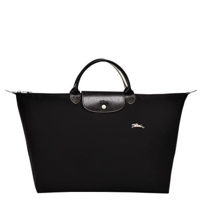 Black Longchamp Le Pliage Club L Women's Travel Bags | US-7503IQL