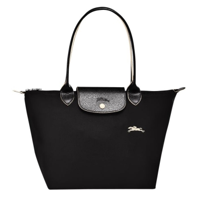 Black Longchamp Le Pliage Club S Women's Shoulder Bags | US-3975PGN