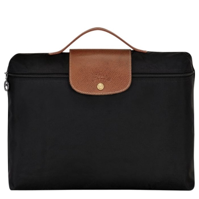 Black Longchamp Le Pliage Original S Women's Document Holders | US-2618MJU