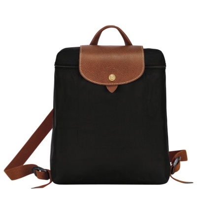 Black Longchamp Le Pliage Original Women's Backpacks | US-3548ZVO