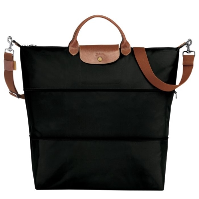 Black Longchamp Le Pliage Women's Travel Bags | US-4607QJY