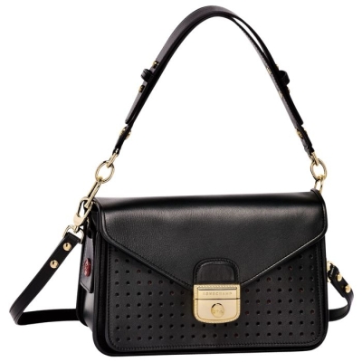 Black Longchamp Mademoiselle S Women's Crossbody Bags | US-7219ASO